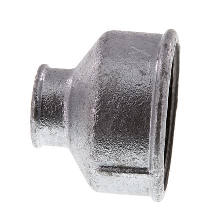 Rp 2'' x Rp 3/4'' Hierro fundido zincado Enchufe redondo 25 Bar