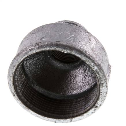 Rp 2'' x Rp 3/4'' Hierro fundido zincado Enchufe redondo 25 Bar