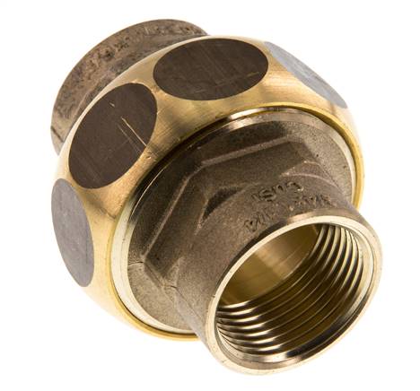 Unión Conector Recto Rp3/4'' Femenino Latón Junta Plana Centellen 16bar (224.8psi)