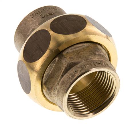 Unión Conector Recto Rp3/4'' Femenino Latón Junta Plana Centellen 16bar (224.8psi)