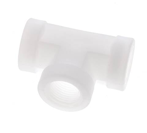 Racor en T G3/8'' Hembra Polipropileno (pp) FDA 10bar (140,5psi)