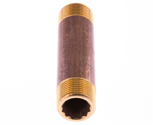 G 3/4'' Espiga doble de latón 16 Bar DIN 2982 - 100mm