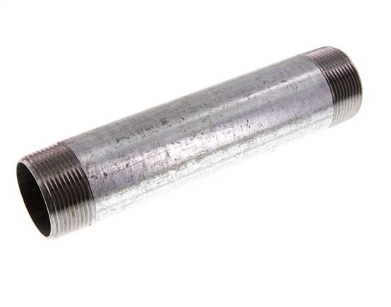 R 1 1/2'' Espiga doble de acero galvanizado 50 Bar DIN 2982 - 200mm