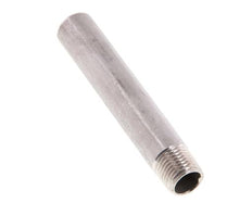 R 1/4'' Macho x 13.5mm Espiga de acero inoxidable con extremo para soldar 20 Bar DIN 2982 - 80mm
