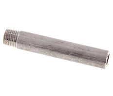 R 1/4'' Macho x 13.5mm Espiga de acero inoxidable con extremo para soldar 20 Bar DIN 2982 - 80mm