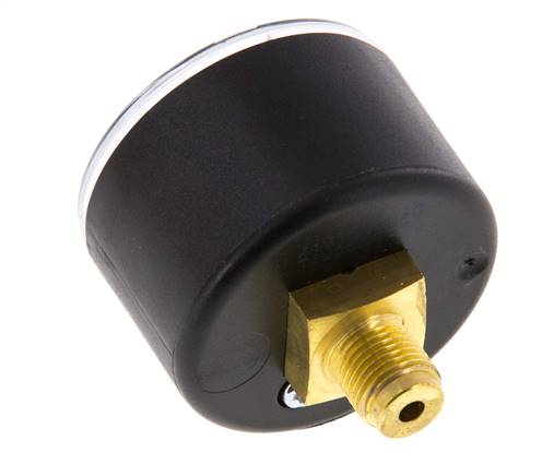 Manómetro de presión 0.4 bar (0..58 psi) Plástico trasero / latón 40 mm Clase 2.5