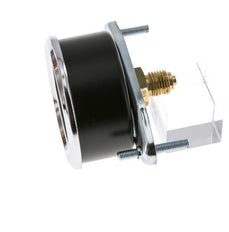 0..60 Bar (0..870 psi) Manómetro de montaje en panel Acero/Latón 63 mm Clase 2.5 (Soporte)