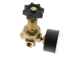 Reductor de Presión de Agua y Aire Latón G1/4'' 2,5 L/min 0,5-16 bar/7-232psi