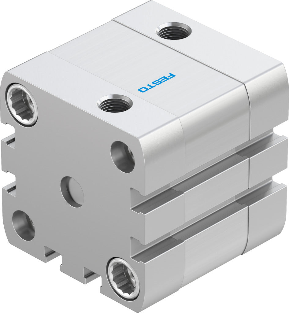 Festo Cilindro Compacto 40mm Diámetro 10mm Carrera ISO 21287 Doble Efecto - 572664