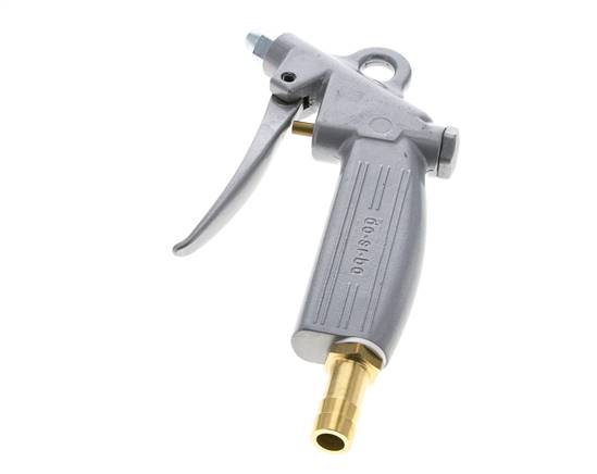 pistola de aire comprimido de aluminio de flujo ajustable de 13 mm con boquilla corta