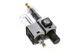 FRL 2 Partes G1/4'' 800l/min 0.5-8.0bar/7-116psi Auto Policarbonato Futura 0