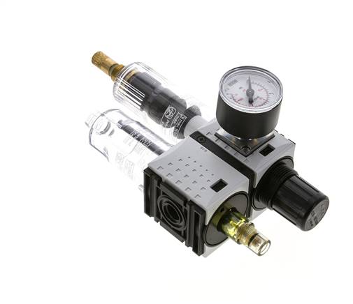 FRL G1/4'' 800l/min 0,5-10,0bar/7-145psi Manómetro de 40 mm Futura 0