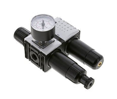 FRL 2 Partes G1/4'' 800l/min 0.2-4.0bar/3-58psi Semi-Auto 40 mm Manómetro Metal Futura 0