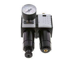 FRL 2 Partes G1/4'' 800l/min 0.2-4.0bar/3-58psi Semi-Auto 40 mm Manómetro Metal Futura 0