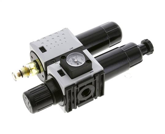 FRL 2 Partes G1/4'' 800l/min 0.5-8.0bar/7-116psi Semi-Auto Metal Futura 0