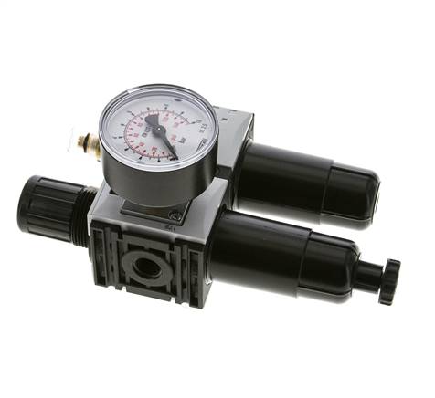 FRL G1/4'' 800l/min 0,5-8,0bar/7-116psi Manómetro de 40 mm Futura 0