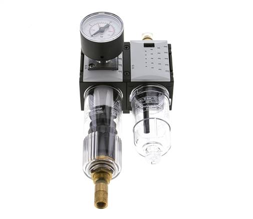 FRL G1/4'' 800l/min 0,5-10,0bar/7-145psi Manómetro de 40 mm Futura 0