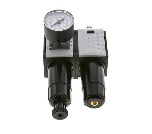 FRL G1/4'' 800l/min 0,5-10,0bar/7-145psi Manómetro de 40 mm Futura 0