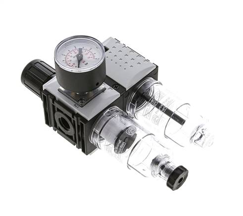 FRL G1/4'' 800l/min 0,5-8,0bar/7-116psi Manómetro de 40 mm Futura 0