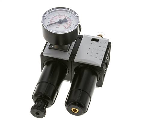 FRL G1/4'' 800l/min 0,5-8,0bar/7-116psi Manómetro de 40 mm Futura 0