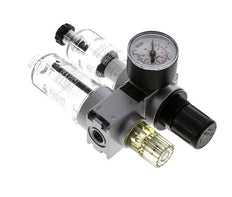 FRL 2 Partes G1/4'' 700l/min 0.2-6.0bar/3-87psi Semi-Auto 40 mm Manómetro Policarbonato Multifix 0