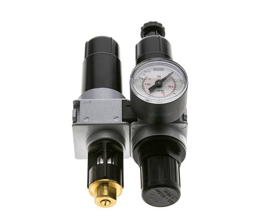 FRL 2 Partes G1/8'' 700l/min 0.5-10.0bar/7-145psi Semi-Auto 40 mm Manómetro Metal Multifix 0