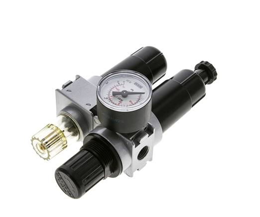 FRL 2 Partes G1/4'' 700l/min 0.5-10.0bar/7-145psi Semi-Auto 40 mm Manómetro Metal Multifix 0