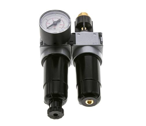 FRL 2 Partes G1/8'' 700l/min 0.5-10.0bar/7-145psi Semi-Auto 40 mm Manómetro Metal Multifix 0