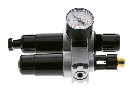 FRL 2 Partes G1/8'' 700l/min 0.5-10.0bar/7-145psi Semi-Auto 40 mm Manómetro Metal Multifix 0