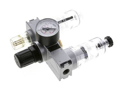 FRL 3 Partes G1/4'' 750l/min 0.5-10.0bar/7-145psi Semi-Auto 40 mm Manómetro Policarbonato Multifix 0