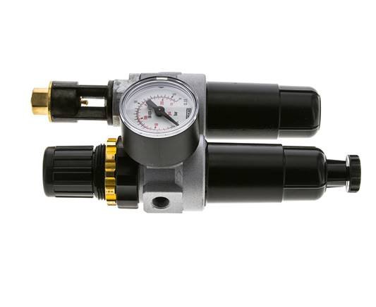 FRL 2 Partes G1/8'' 350l/min 0.5-10.0bar/7-145psi Semi-Auto Metal Estándar 0