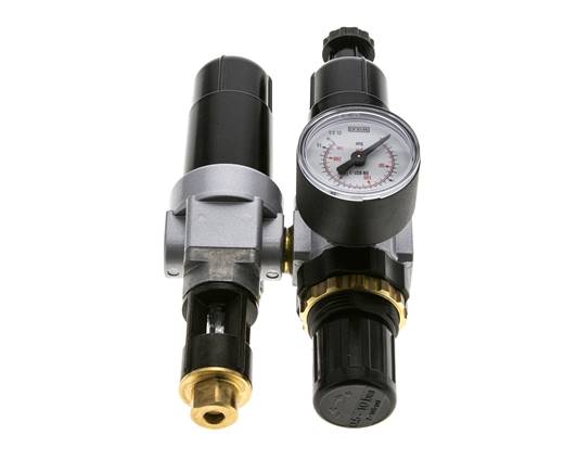 FRL 2 Partes G1/4'' 350l/min 0.5-10.0bar/7-145psi Semi-Auto Metal Estándar 0