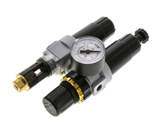 FRL 2 Partes G1/8'' 350l/min 0.5-10.0bar/7-145psi Semi-Auto Metal Estándar 0