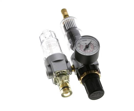 FRL 2 Partes G1/8'' 350l/min 0.5-6.0bar/7-87psi Auto Policarbonato Estándar 0
