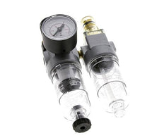 FRL 2 Partes G1/8'' 350l/min 0.5-10.0bar/7-145psi Semi-Auto Policarbonato Estándar 0