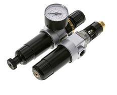 FRL 2 Partes G1/4'' 350l/min 0.5-10.0bar/7-145psi Semi-Auto Metal Estándar 0