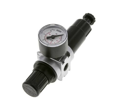 Filtro-regulador G1/4'' 1450l/min 0,1-3,0bar/1-44psi Manómetro de 40 mm Multifix 0