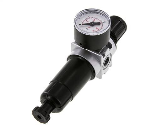 Filtro-regulador G1/4'' 1450l/min 0,5-10,0bar/7-145psi Manómetro de 40 mm Multifix 0