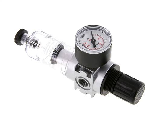 Filtro-regulador G1/4'' 1450l/min 0,5-10,0bar/7-145psi Manómetro de 40 mm Multifix 0