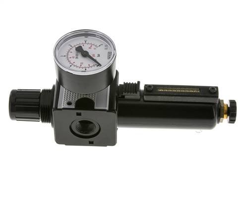 Filtro-regulador G3/8'' 1600l/min 0.1-3.0bar/1-44psi Semi-Auto Metal Multifix 1