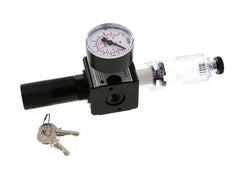 Filtro regulador G1/4'' 1600l/min 0,2-6,0bar/3-87psi Bloqueo de cilindro Multifix 1