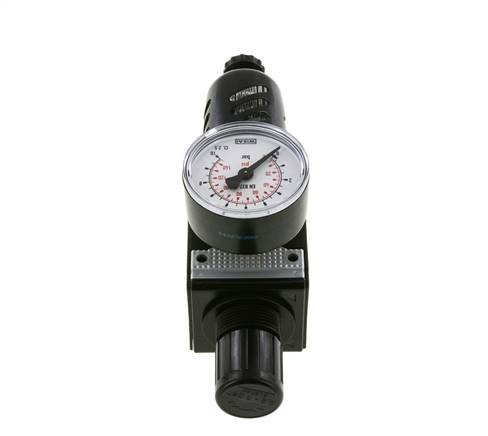 Filtro-regulador G3/8'' 1600l/min 0.2-6.0bar/3-87psi Jaula protectora semiautomática de policarbonato Multifix 1