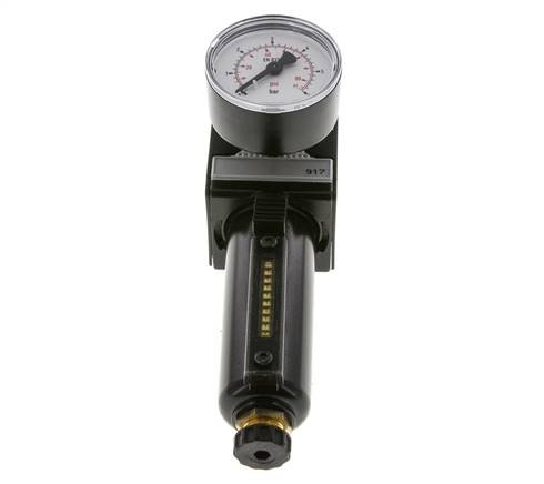 Filtro-regulador G3/8'' 1600l/min 0.1-3.0bar/1-44psi Semi-Auto Metal Multifix 1