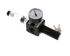 Filtro-regulador G3/8'' 1600l/min 0.2-6.0bar/3-87psi Cilindro de bloqueo semiautomático de policarbonato Multifix 1