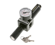 Filtro-regulador G3/8'' 1600l/min 0.5-16.0bar/7-232psi Bloqueo semiautomático del cilindro de metal Multifix 1