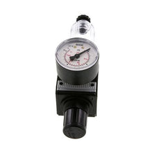 Filtro-regulador G3/8'' 1600l/min 0.5-10.0bar/7-145psi Semi-Auto Policarbonato Multifix 1