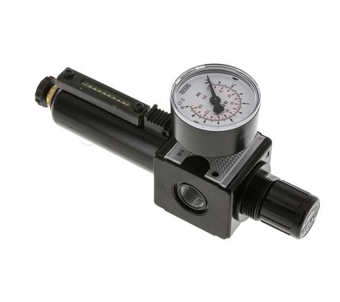 Filtro-regulador G3/8'' 1600l/min 0.2-6.0bar/3-87psi Semi-Auto Metal Multifix 1