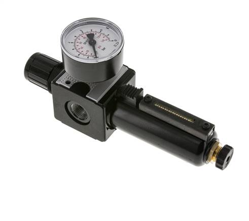 Filtro-regulador G3/8'' 1600l/min 0.2-6.0bar/3-87psi Semi-Auto Metal Multifix 1