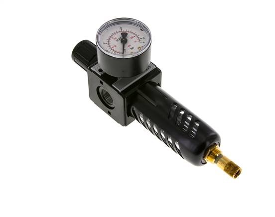 Filtro regulador G3/8'' 1600l/min 0,5-10,0bar/7-145psi Jaula de protección Multifix 1