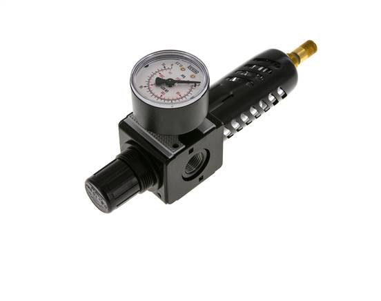 Filtro regulador G3/8'' 1600l/min 0,5-10,0bar/7-145psi Jaula de protección Multifix 1